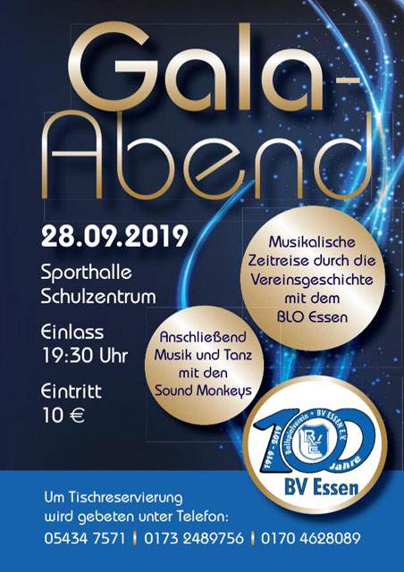 Plakat Gala BVE 2019