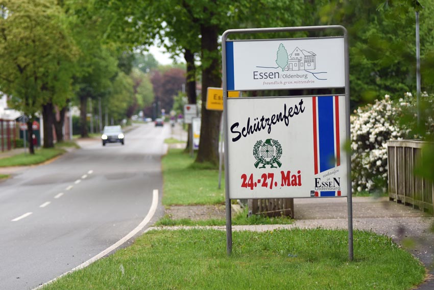 Schuetzenfest 2024 Ortsschild